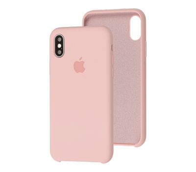Чохол Silicone для iPhone X / Xs Premium case pink sand