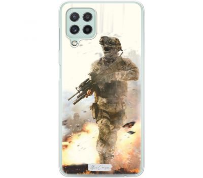 Чохол для Samsung Galaxy A22 (A225) / M32 (M325) Mixcase військові солдати на полі бо