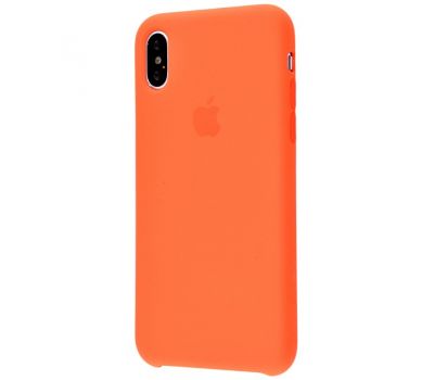 Чохол для iPhone X / Xs Silicone case spicy orange