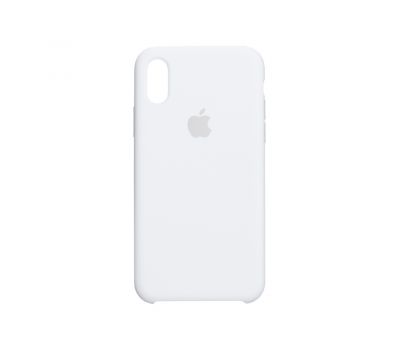 Чохол для iPhone X / Xs Silicone case білий