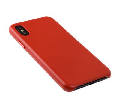 Чохол для iPhone X / Xs Leather Case (Leather) червоний 2843344