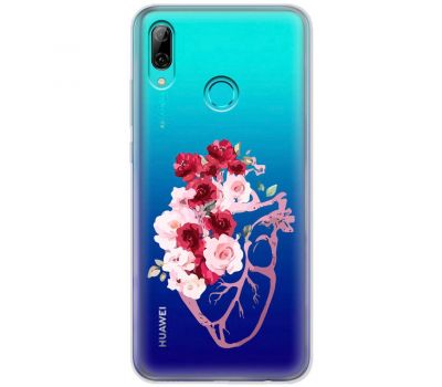 Чохол для Huawei P Smart 2019 Mixcase квіти серце поросло квітами