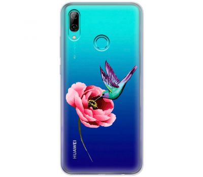 Чохол для Huawei P Smart 2019 Mixcase квіти колібрі в півоні