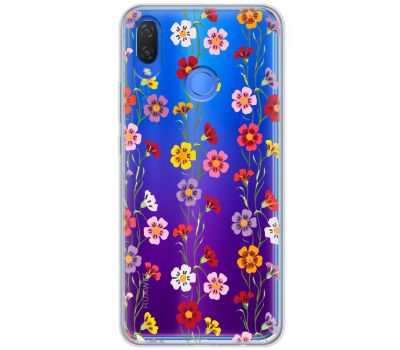 Чохол для Huawei P Smart Plus Mixcase квіти патерн квіткових ліан