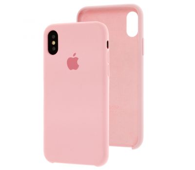 Чохол Silicone для iPhone X / Xs case рожевий