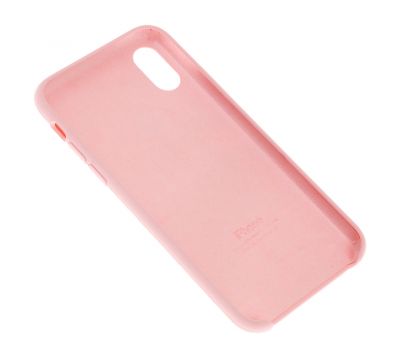 Чохол Silicone для iPhone X / Xs case рожевий 2846579