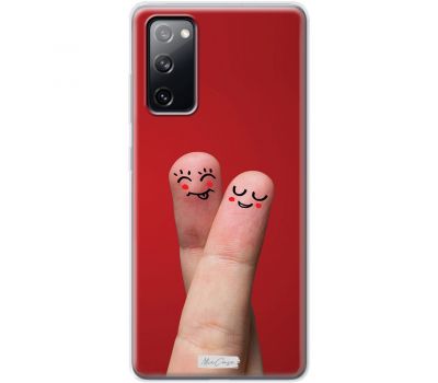 Чохол для Samsung Galaxy S20 FE (G780) Mixcase для закоханих пальці смайл