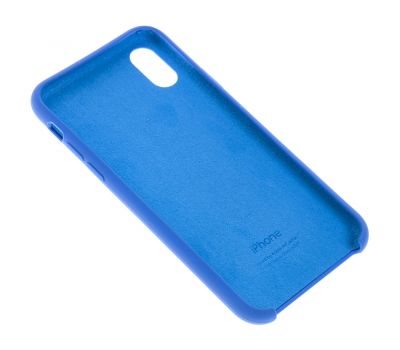Чохол Silicone для iPhone X / Xs case синій / blue 2846472