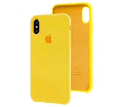 Чохол Silicone для iPhone X / Xs case жовтий