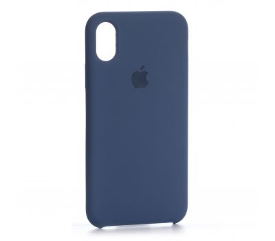Чохол silicone case для iPhone X / Xs navy blue