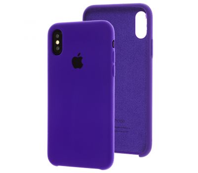 Чохол Silicone для iPhone X / Xs case фіолетовий