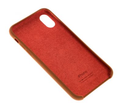 Чохол Silicone для iPhone X / Xs case коричневий 2846529