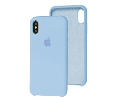Чохол Silicone для iPhone X / Xs case блакитний / mist blue