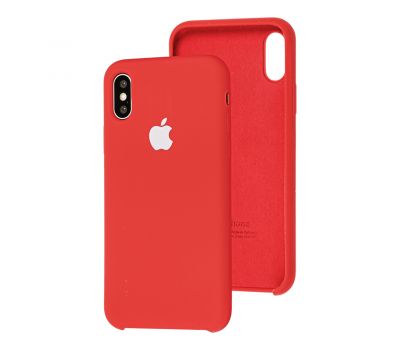Чохол Silicone для iPhone X / Xs case dark red