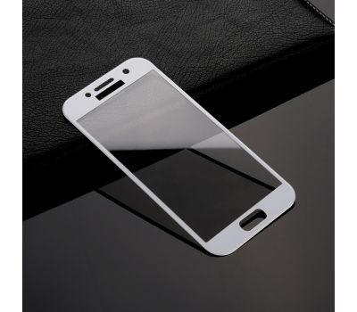 Захисне скло для Samsung A5/A520 (2017) Silk Screen білий