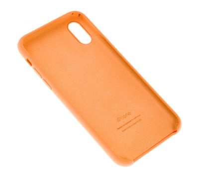 Чохол Silicone для iPhone X / Xs case папайя 2847255
