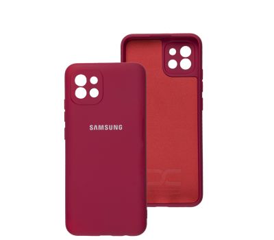 Чохол для Samsung Galaxy A03 (A035) Full camera вишневий / rose red