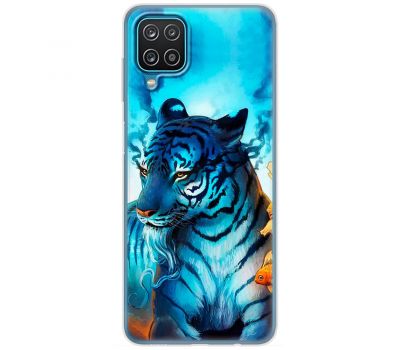 Чохол для Samsung Galaxy A12 / M12 MixCase звірі білий тигр