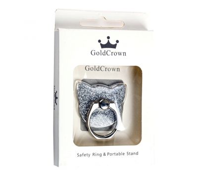 Кільце тримач Gold Crown Shining Kitty silver 2848587