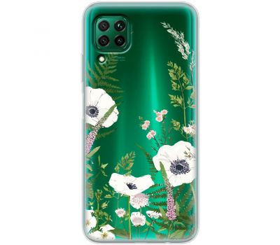 Чохол для Huawei P40 Lite Mixcase квіти білі квіти лісові трави