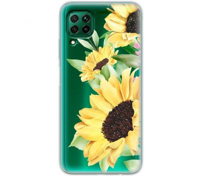 Чохол для Huawei P40 Lite Mixcase квіти великі соняшники