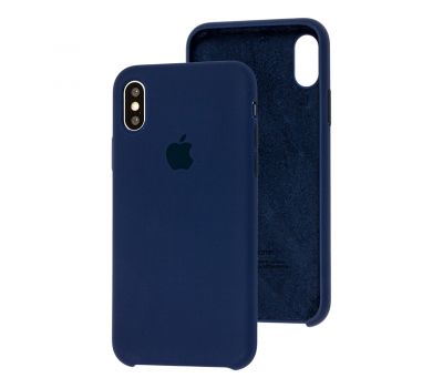 Чохол Silicone для iPhone X / Xs Premium case midnight blue