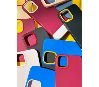 Чохол для iPhone 12 / 12 Pro Bichromatic brown burgundy / yellow 2860995