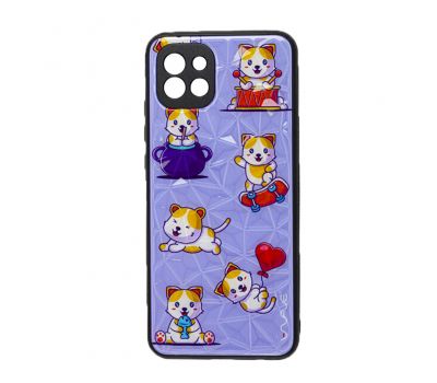 Чохол для Samsung Galaxy A03 (A035) Wave Majesty pretty kittens / light purple 2860565