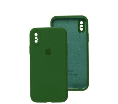 Чохол для iPhone X / Xs Slim Full camera forest green 2860456