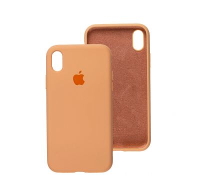 Чохол для iPhone X / Xs Silicone Full помаранчевий / cantaloupe 2862185