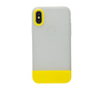 Чохол для iPhone X / Xs Bichromatic matte / yellow 2862782