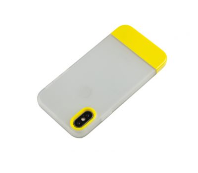 Чохол для iPhone X / Xs Bichromatic matte / yellow 2862783
