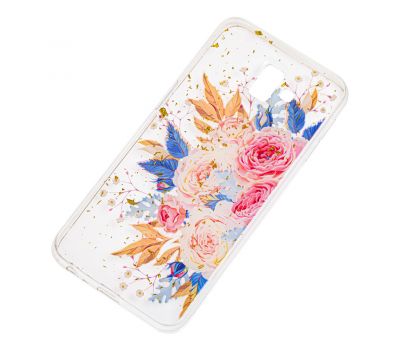 Чохол для Samsung Galaxy J6+ 2018 (J610) Flowers Confetti "кущова троянда" 2862148