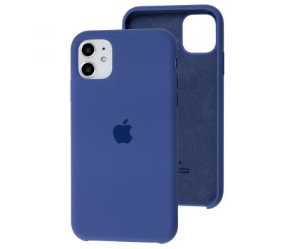 Чохол Silicone для iPhone 11 Premium case linen blue