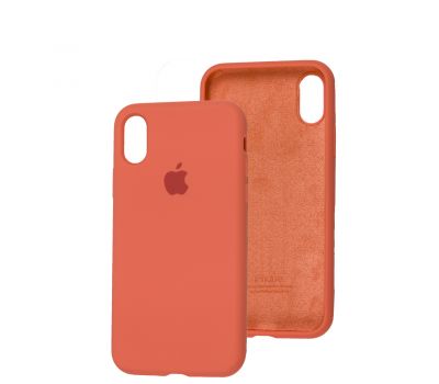 Чохол для iPhone Xr Silicone Full оранжевий / pink citrus