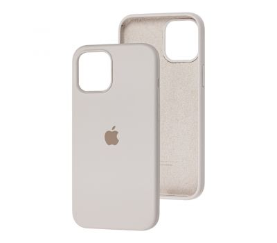 Чохол для iPhone 12 Pro Max Silicone Full сірий / stone