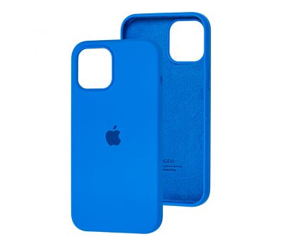 Чохол для iPhone 12 Pro Max Silicone Full синій / royal blue