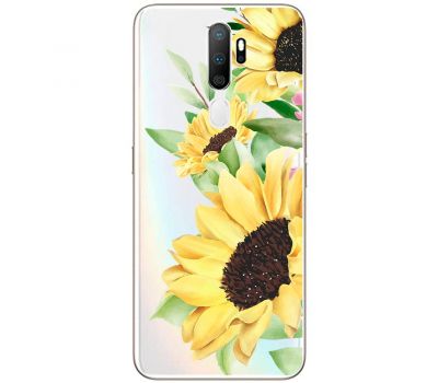 Чохол для Oppo A5/A9 (2020) Mixcase квіти великі соняшники