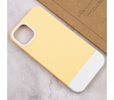 Чохол для iPhone 12 / 12 Pro Bichromatic creamy-yellow / white