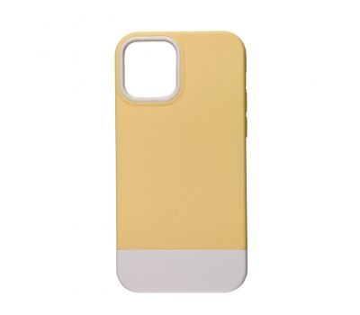 Чохол для iPhone 12 / 12 Pro Bichromatic creamy-yellow / white 2870458