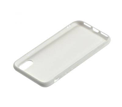 Чохол для iPhone X / Xs off-white leather білий 2870586