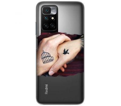 Чохол для Xiaomi Redmi 10 Mixcase закохана пара татуювання