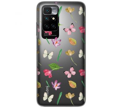 Чохол для Xiaomi Redmi 10 MixCase квіти метелика