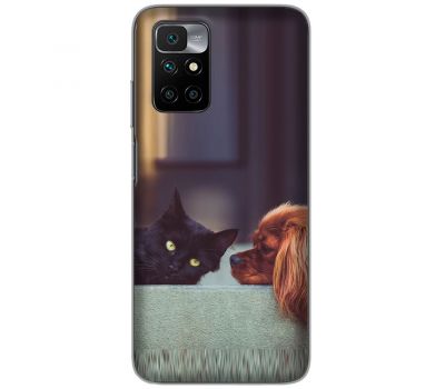 Чохол для Xiaomi Redmi 10 MixCase тварини кіт та собака