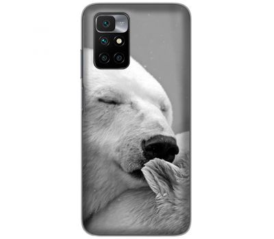 Чохол для Xiaomi Redmi 10 MixCase тварини білий ведмідь