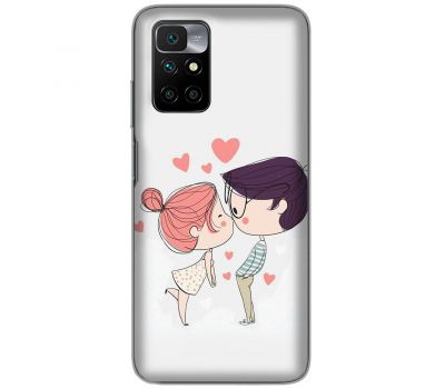Чохол для Xiaomi Redmi 10 Mixcase для закоханих поцілунок