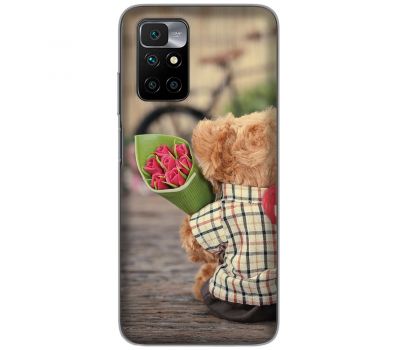 Чохол для Xiaomi Redmi 10 Mixcase для закоханих ведмедика з колір