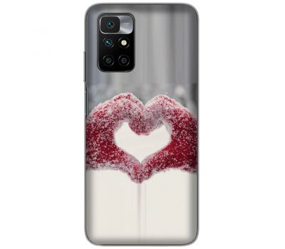 Чохол для Xiaomi Redmi 10 Mixcase для закоханих серце з упав