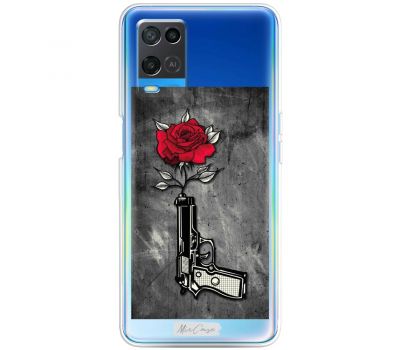 Чохол для Oppo A54 Mixcase військові троянда в дулі пістолета