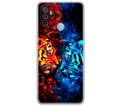 Чохол для Oppo A53/A32/A33 MixCase звірі два тигри